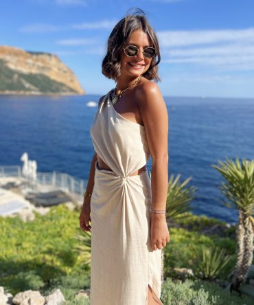 Robe ESMÉE en lin beige