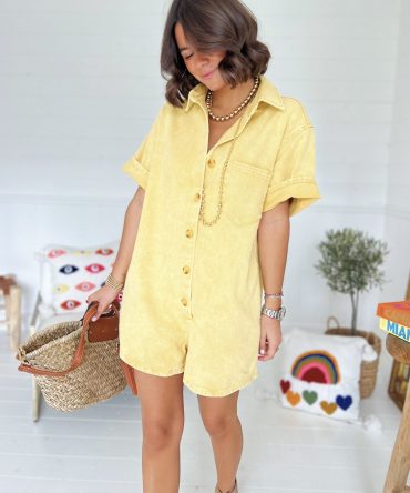 Combi-Short PALM jaune
