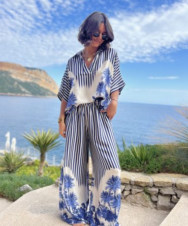 Blouse PALM SPRING marine