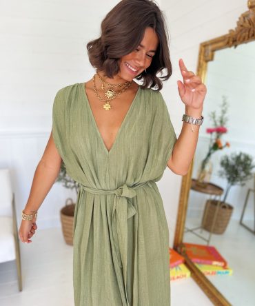 Robe ELEGANCE  kaki
