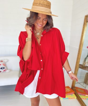 Chemise POPPY  rouge